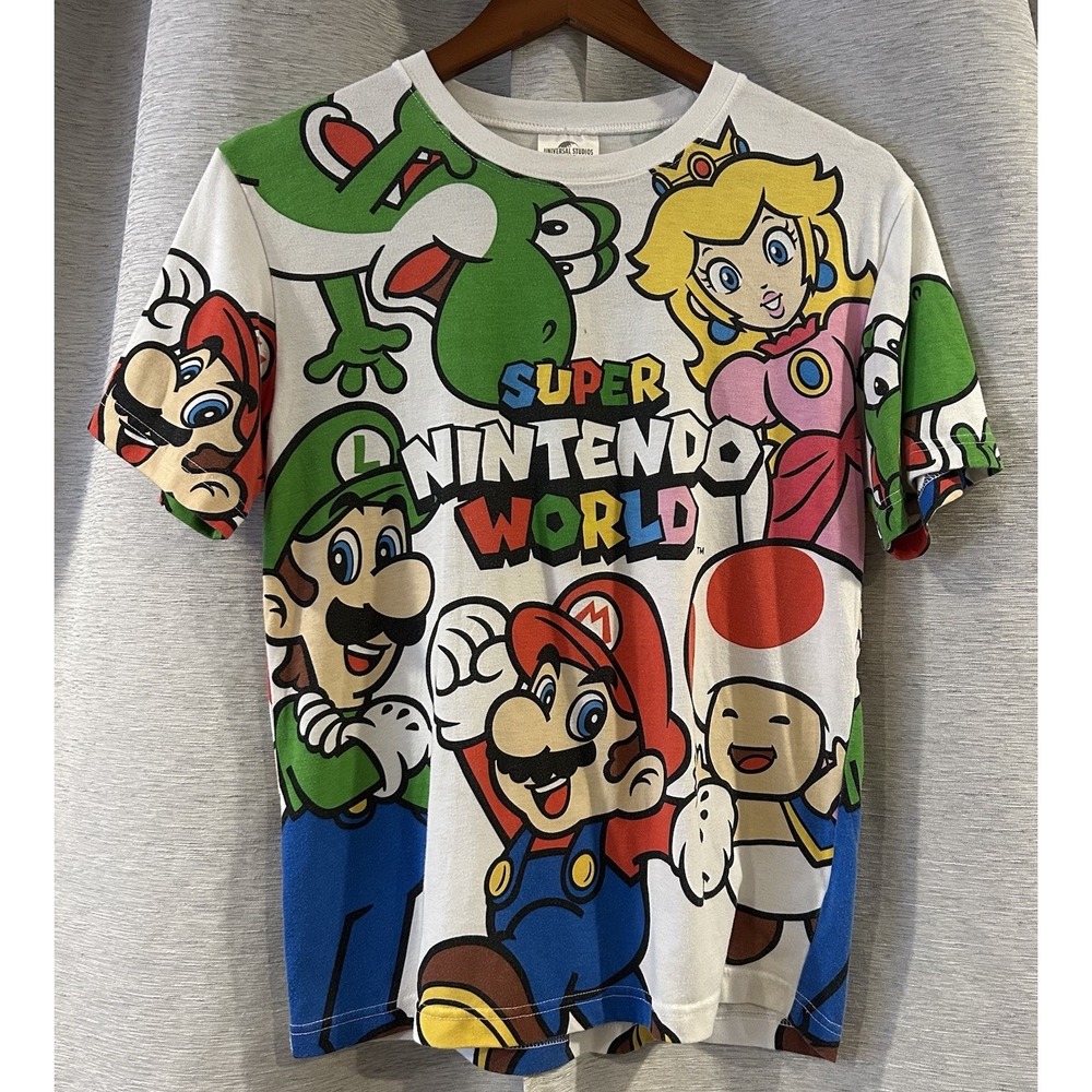 Universal Studios Japan Super Nintendo World Mario T Shirt Size Medium‎ Rare